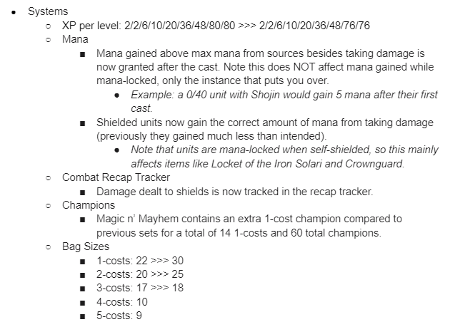 Set 12 PBE Initial Patch Notes