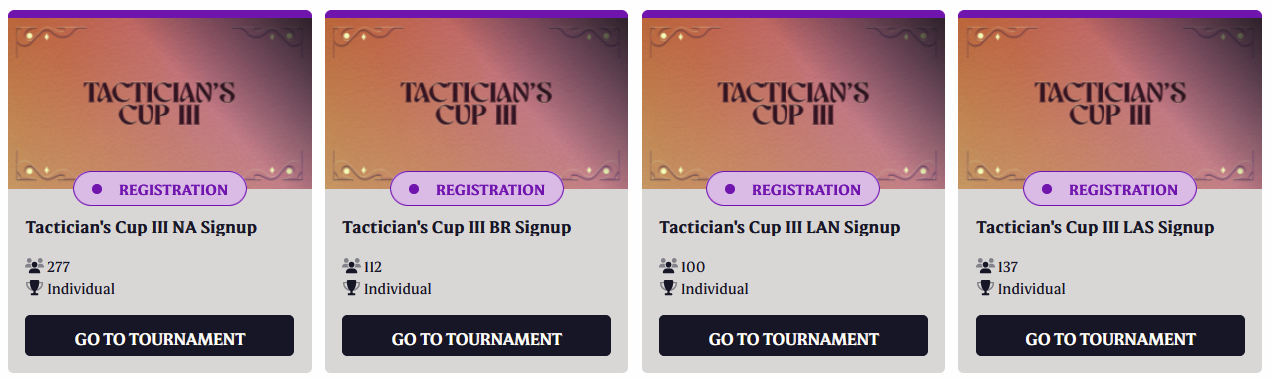 Set 12 AMER Tactician’s Cup III Registrations Now Open